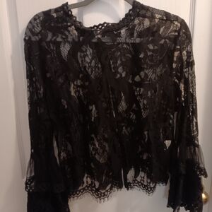 ViVI Black Lace Blouse